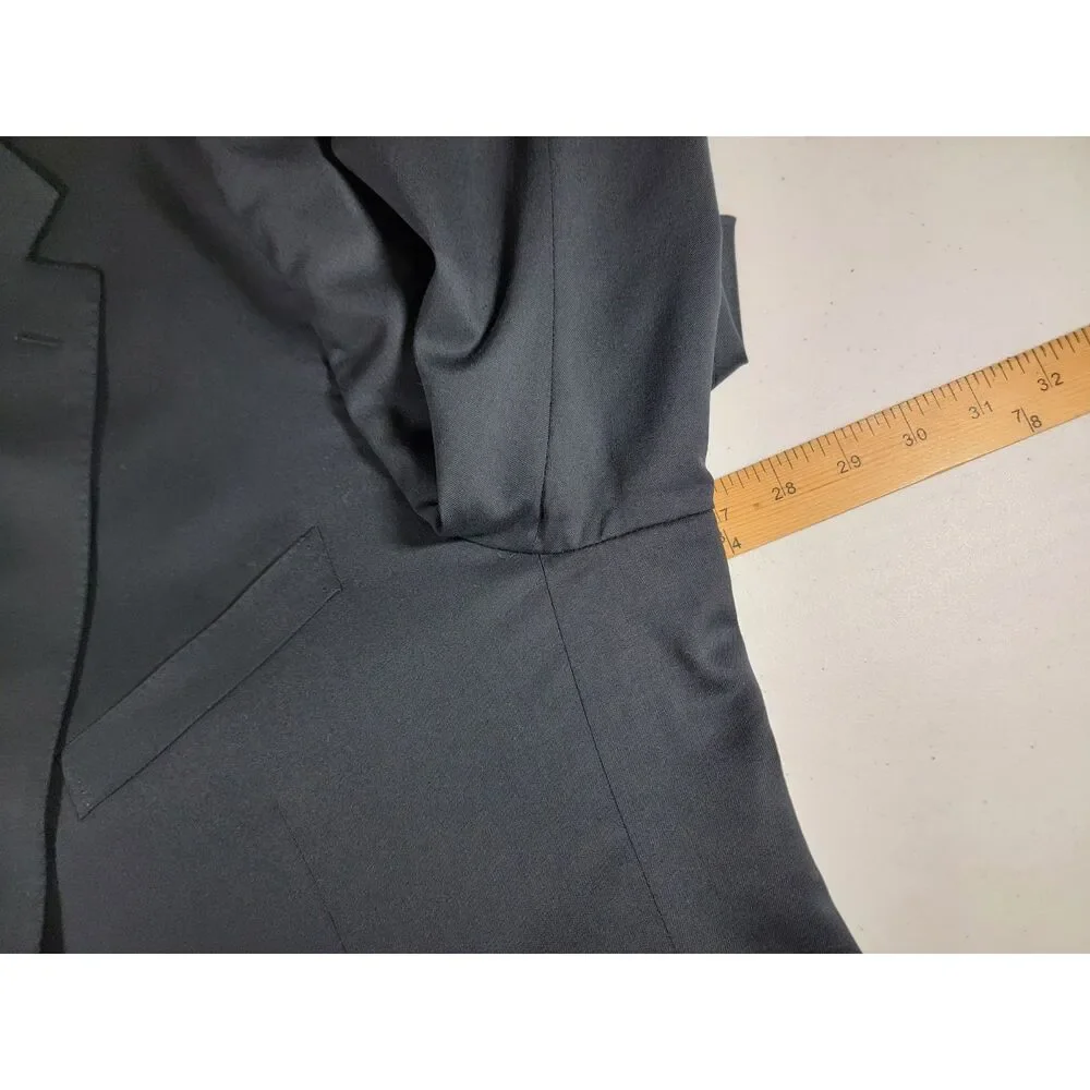 Ermenegildo Zegna Navy Blazer Sport Coat Suit Jacket